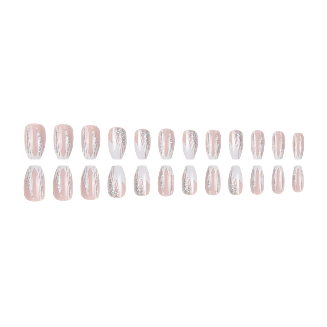 Elegant Stiletto Press-On Nails with Crystal Accents Stornfield