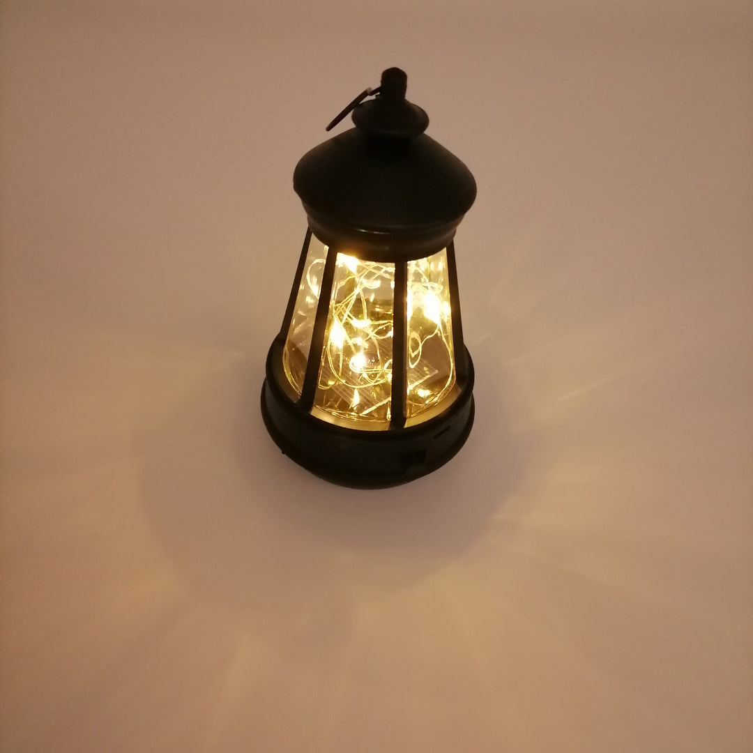Portable Decorative LED Lantern With Built-In Fairy String Lights And Rechargeable USB Stornfield