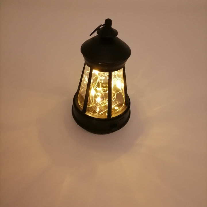 Portable Decorative LED Lantern With Built-In Fairy String Lights And Rechargeable USB Stornfield