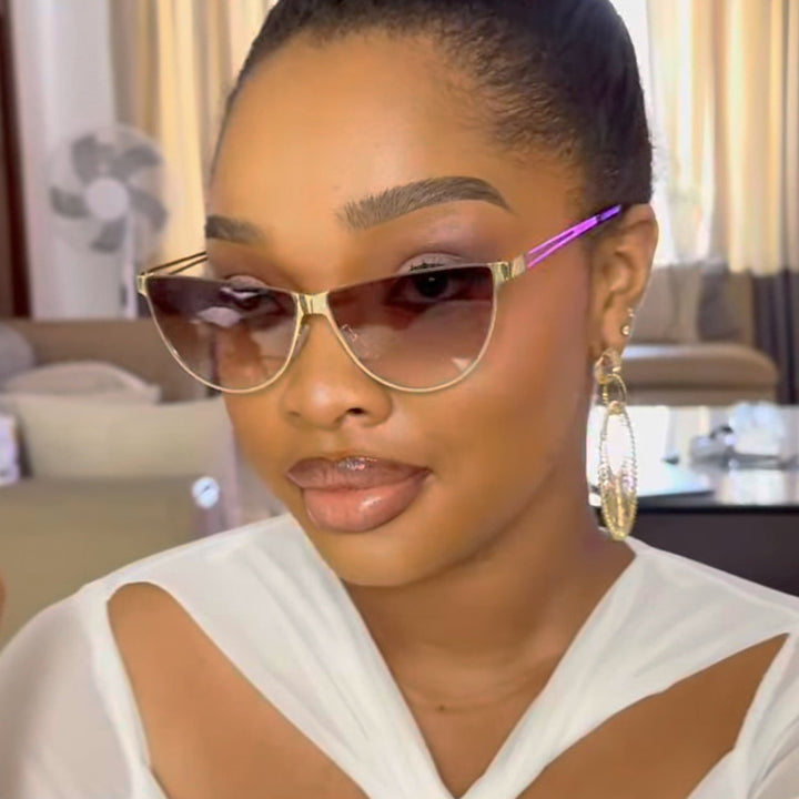 Women's Cat-Eye Sunglasses with Stylish Metal Frame and Protective UV Filter Stornfield
