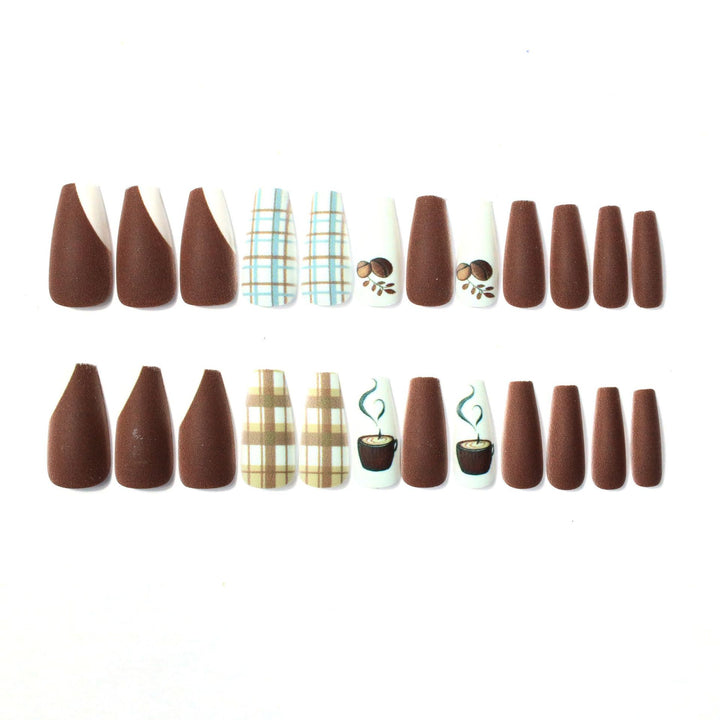 Creative Coffee-Themed Nail Art Set Stornfield