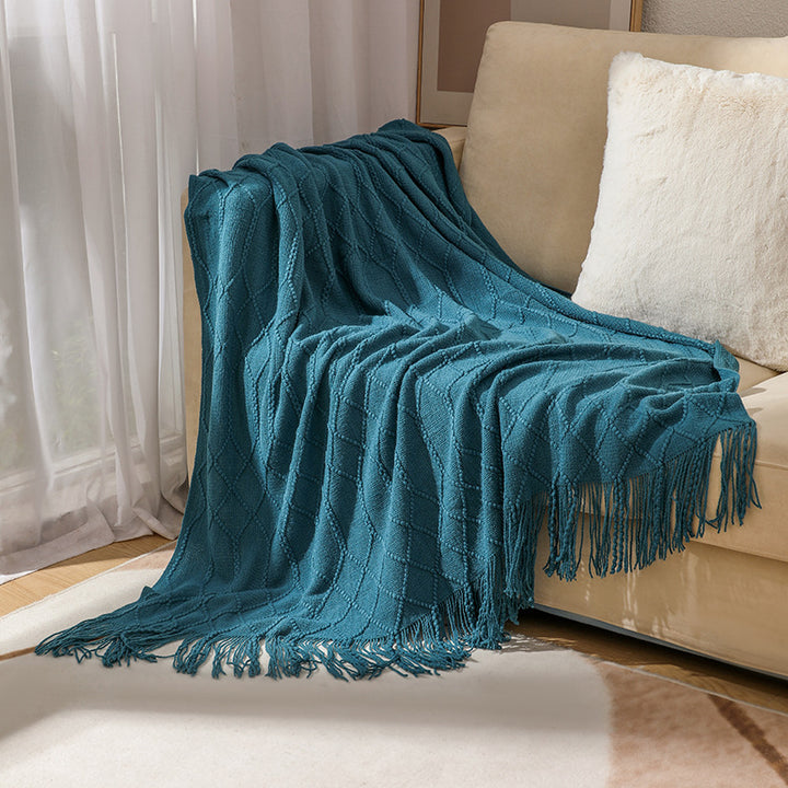 Cozy Knit Throw Blanket