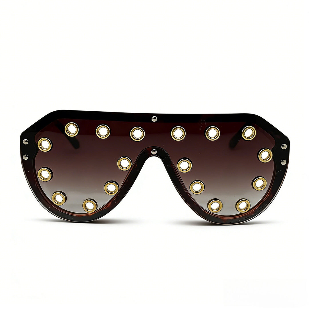 Women's statement sunglasses in futuristic design with decorative elements Stornfield