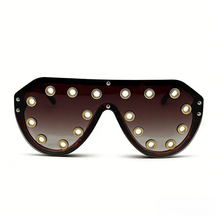 Women's statement sunglasses in futuristic design with decorative elements Stornfield