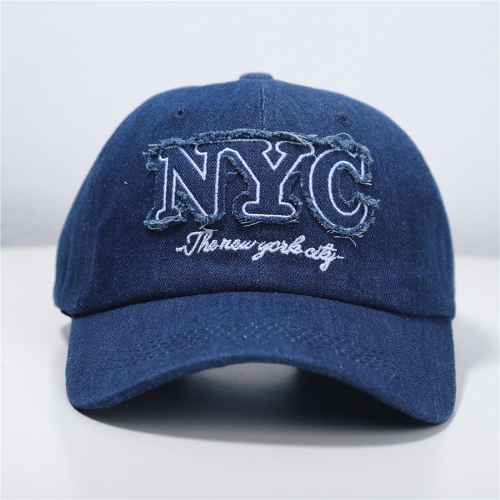 Women's Distressed Denim Baseball Cap Stornfield 1784084140