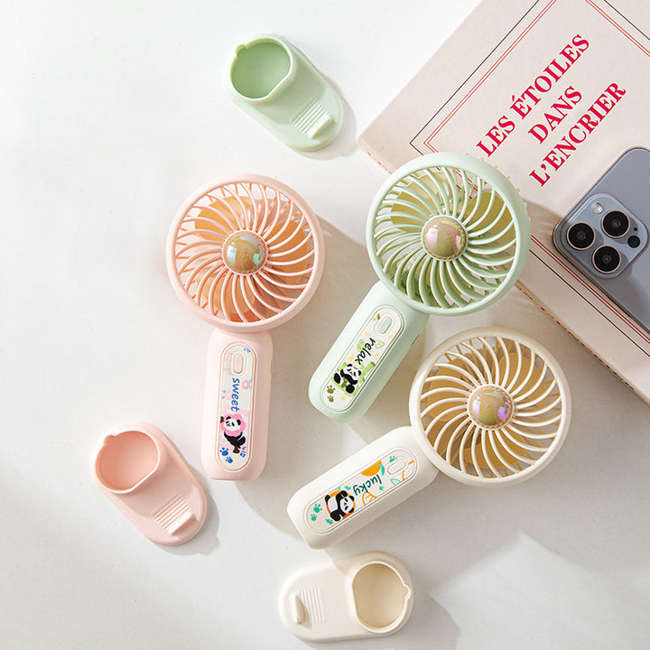 Ladies Portable Mini Hand Fan with Funny Design Stornfield