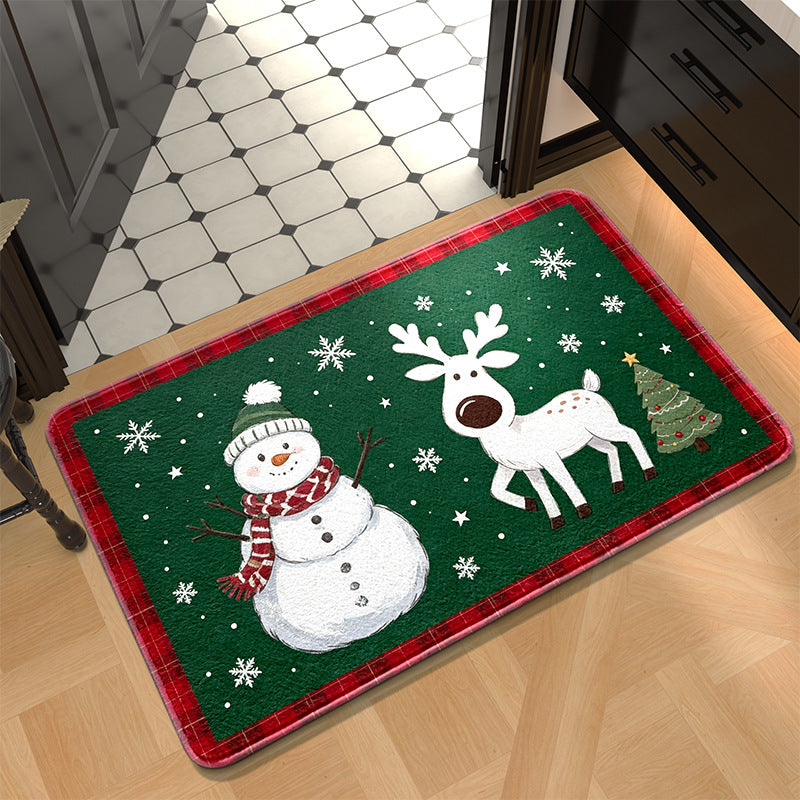 Festive Holiday Kitchen Mat Stornfield