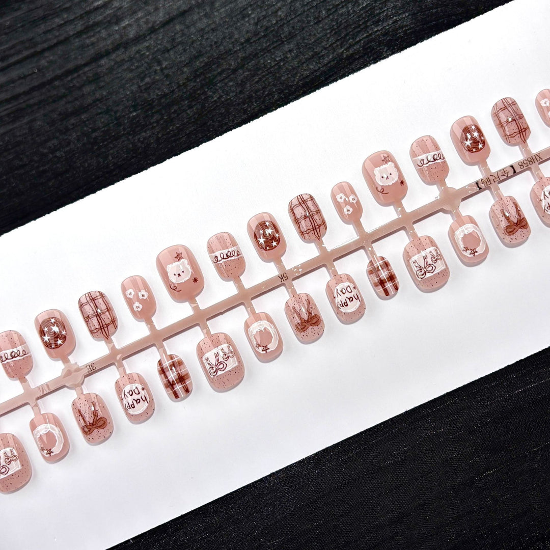Themed Artistic Press-On Nail Set