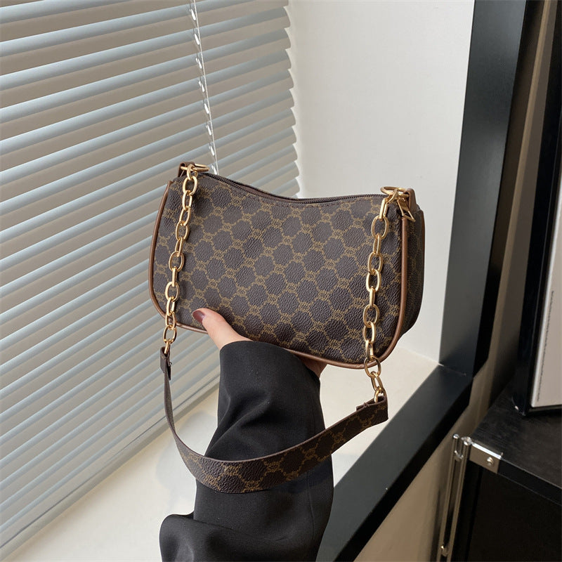 Chain-Handle Fashion Handbag