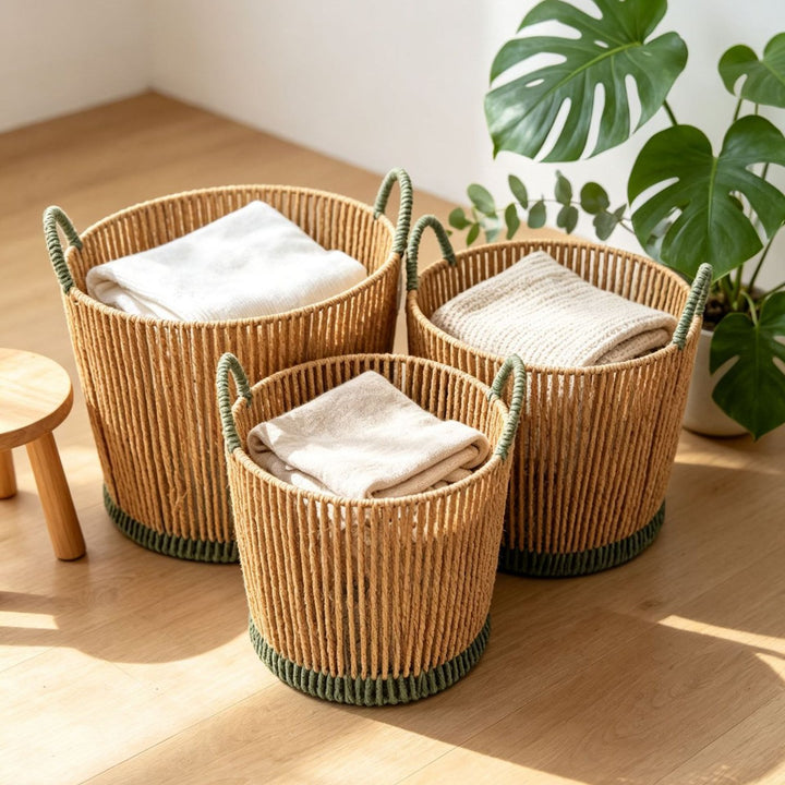 Modern Woven Storage Basket Stornfield