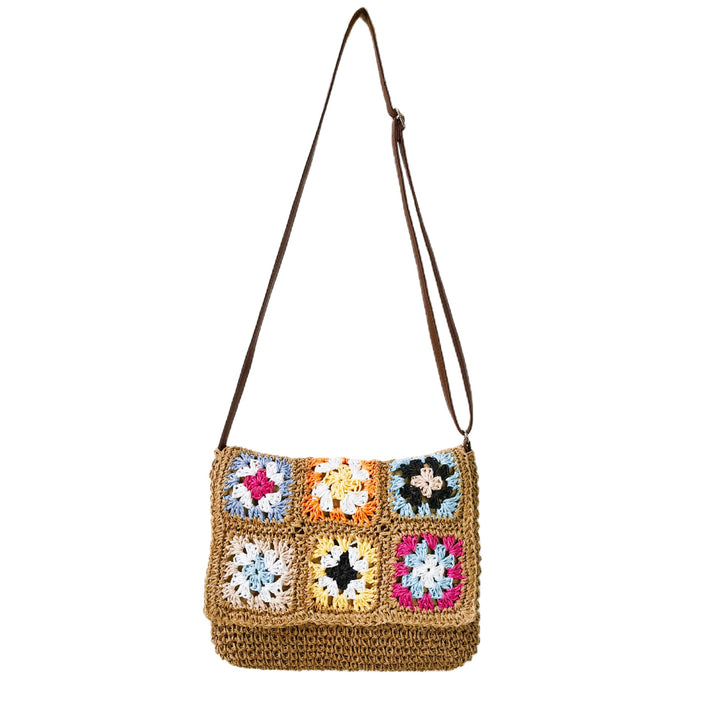 Comfortable shoulder bag with colorful hexagon pattern Stornfield