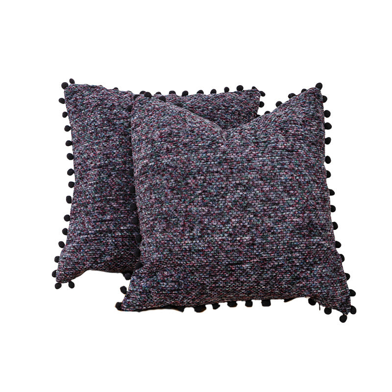 Textured Knitted Decorative Pillow