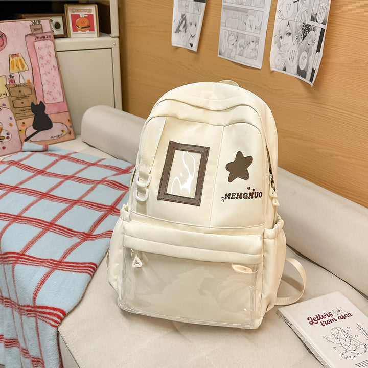 Cozy Plush Star-Embellished Backpack Stornfield