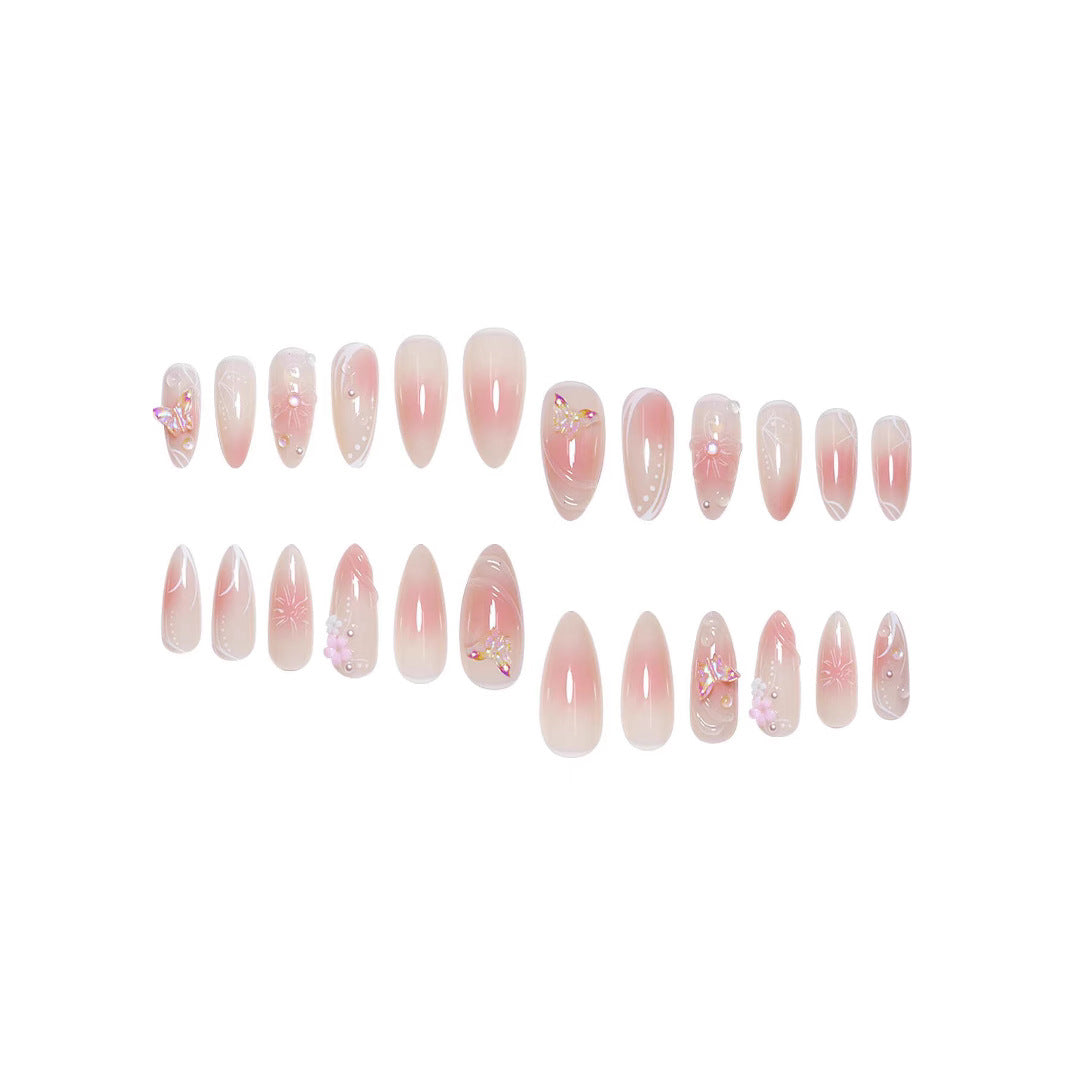 Decorative Floral Stiletto Nail Enhancements Stornfield