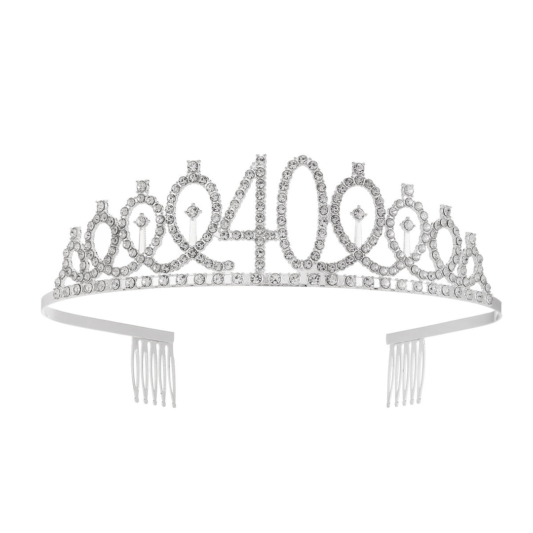 Women's Crystal-Embellished Tiara with Elegant Design Stornfield