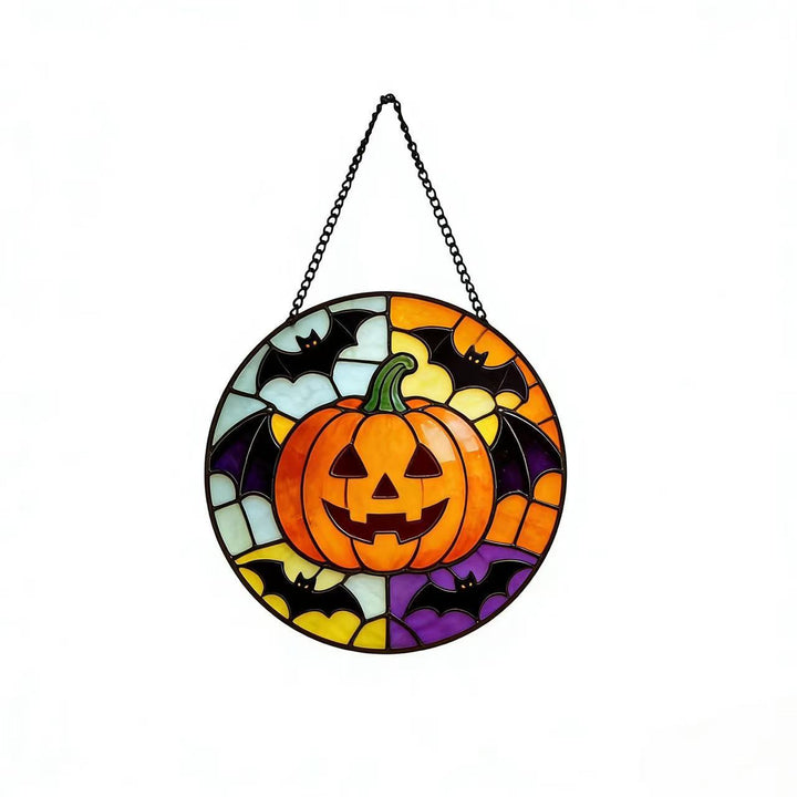 Decorative Skull Stained Glass Wall Art Stornfield