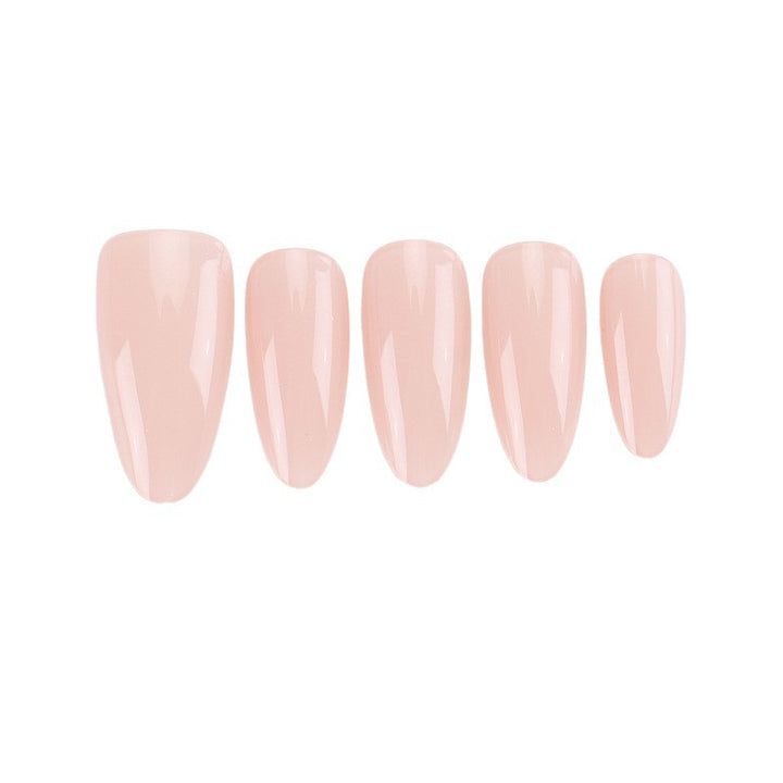 Artistic Gel Press-On Nail Set with Gold Leaf Accents Stornfield