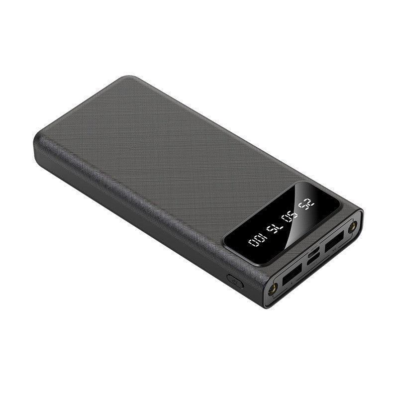 Portable power bank with intelligent LCD charge level indicator and dual USB ports Stornfield