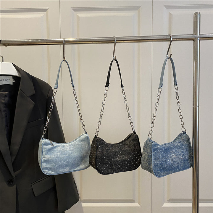 Stylish Chain-Handled Hobo Bag Stornfield