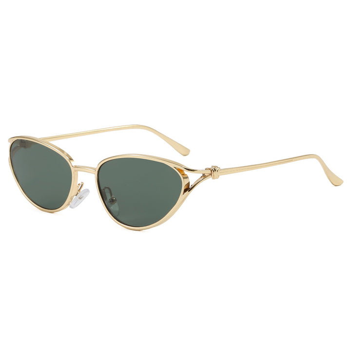 Trendy Cat-Eye Sunglasses with Metallic Frame Stornfield