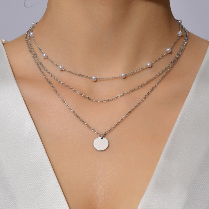 Layered Beaded Chain Necklace Stornfield
