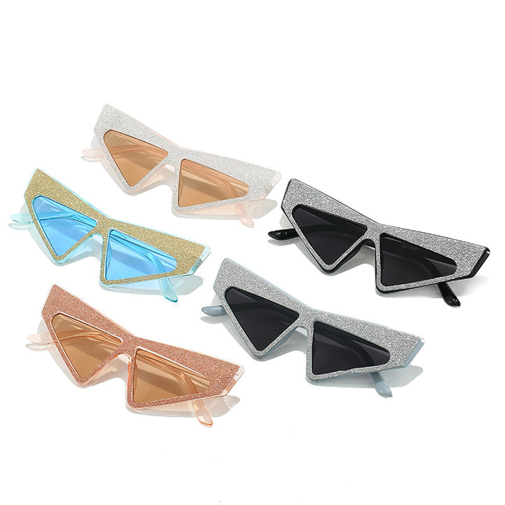 Women's futuristic sunglasses with glittering frame Stornfield