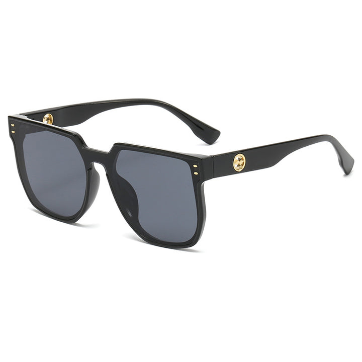 Women striking sunglasses with a distinctive geometric frame Stornfield