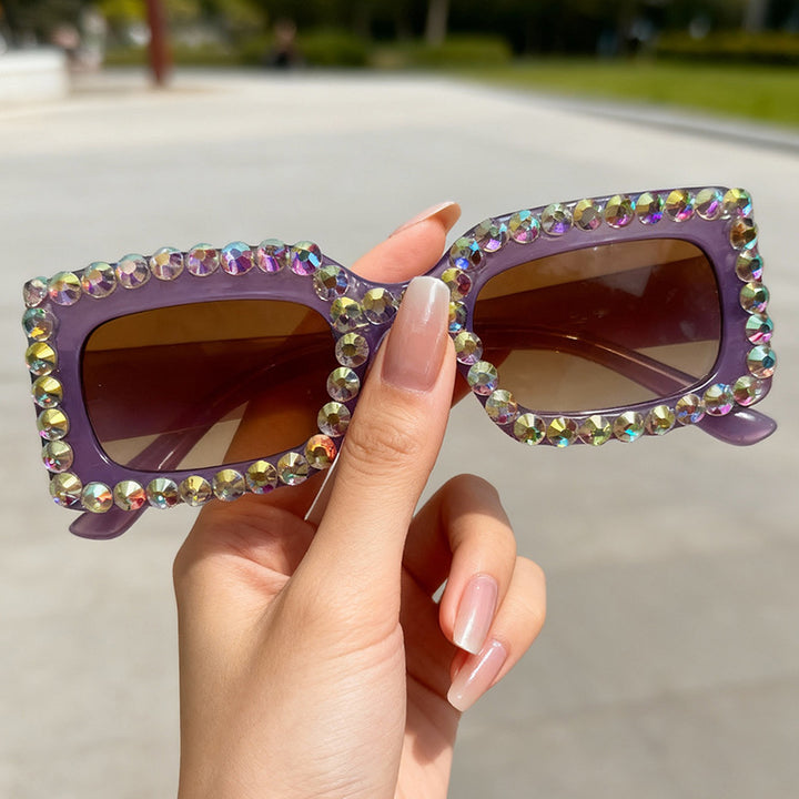 Decorative Rhinestone-Embellished Sunglasses Stornfield