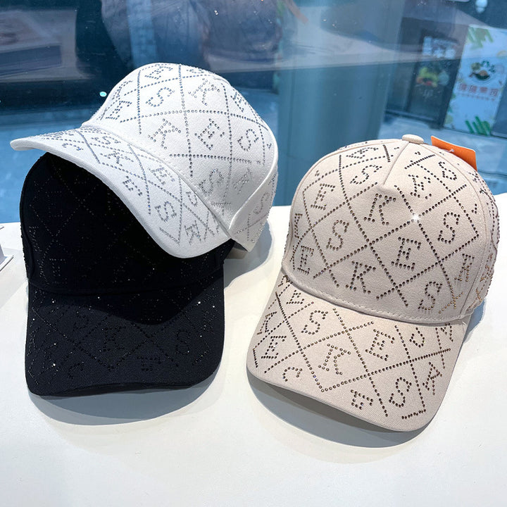 Women's Rhinestone-Embellished Adjustable Baseball Cap Stornfield