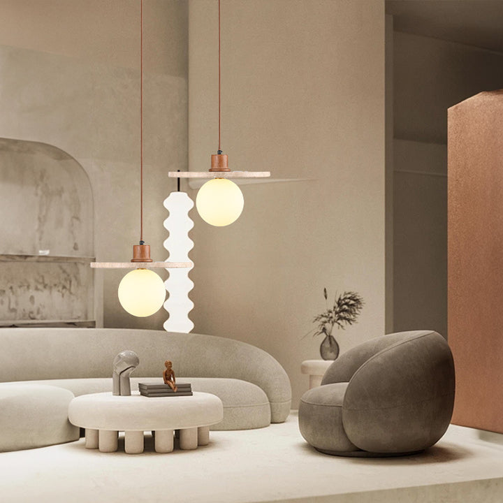 Stone Mixture Pendant Light