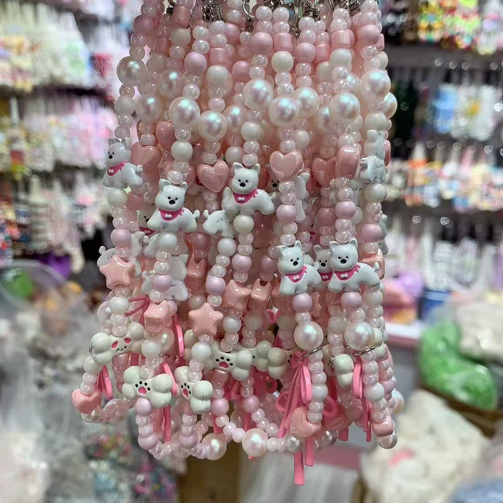 Playful Dog-Themed Beaded Necklace Stornfield