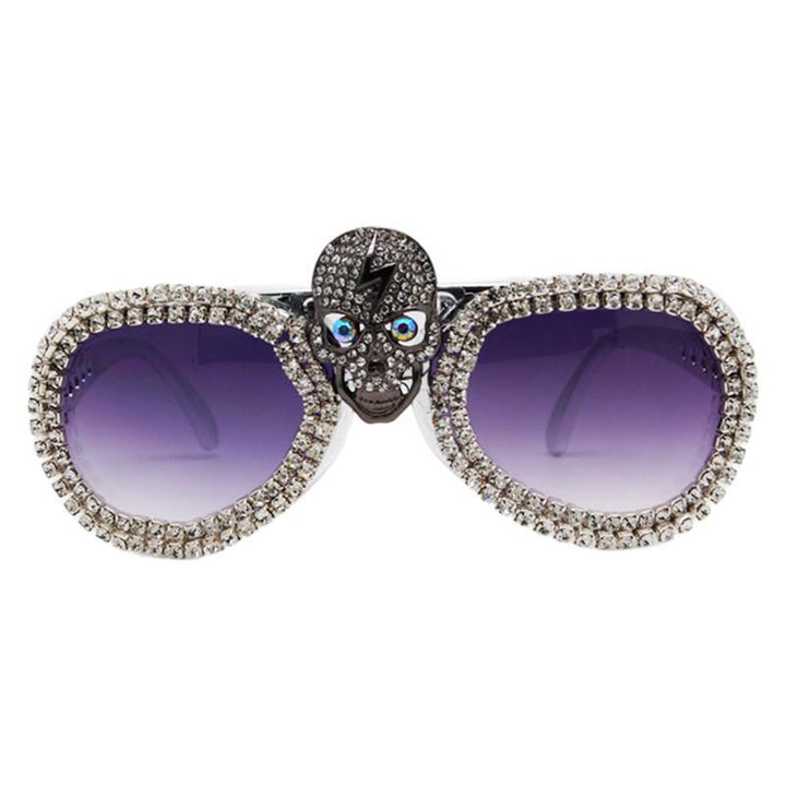 Women’s statement sunglasses with exceptional skull design and sparkling rhinestone frame Stornfield