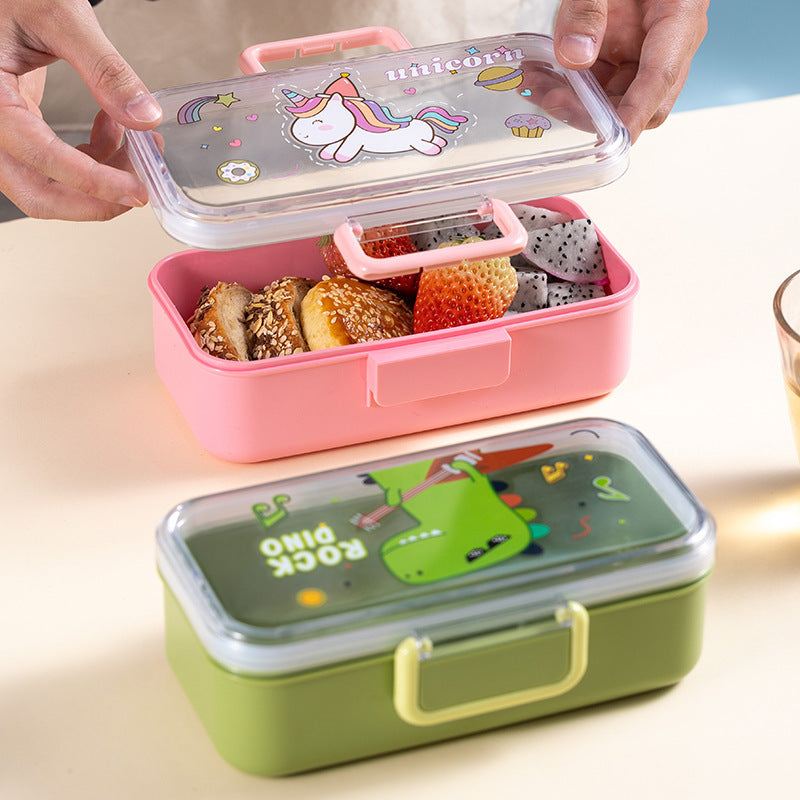 Cartoon-Themed Stainless Steel Lunch Box