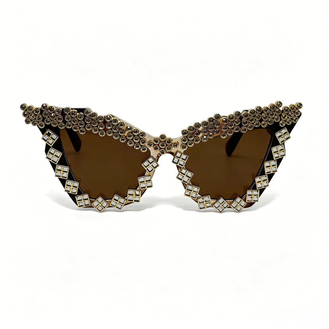 Women's Designer Sunglasses with Glamorous Crystal-Embellished Frame Stornfield