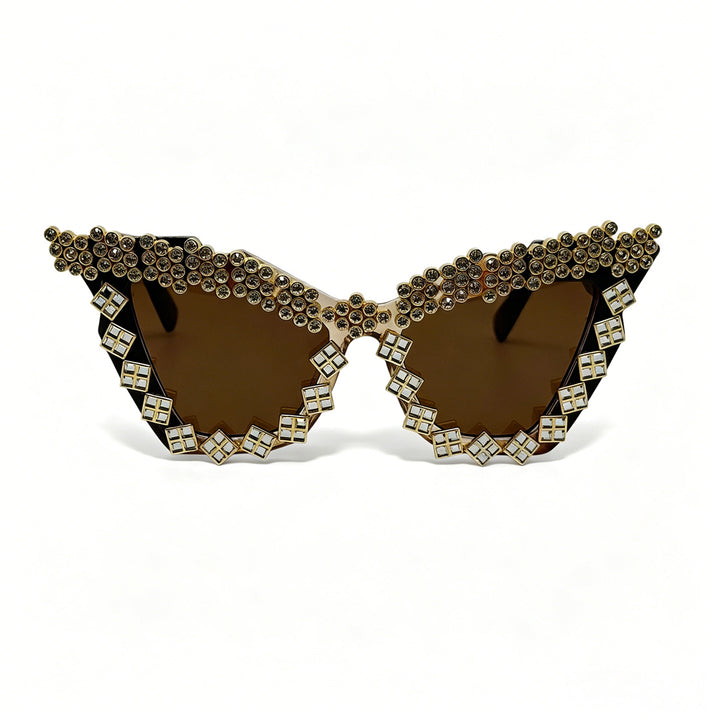Women's Designer Sunglasses with Glamorous Crystal-Embellished Frame Stornfield