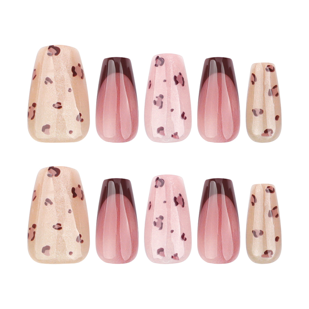 Artistic nail extensions with elegant glitter design Stornfield