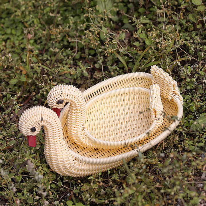 Unisex Braided Decoration Basket in Duck Shape Stornfield
