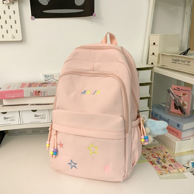Playful Star-Embellished Backpack Stornfield