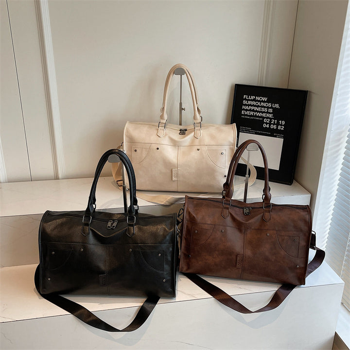 Elegant and Spacious Travel Bag Made of Durable Faux Leather Stornfield