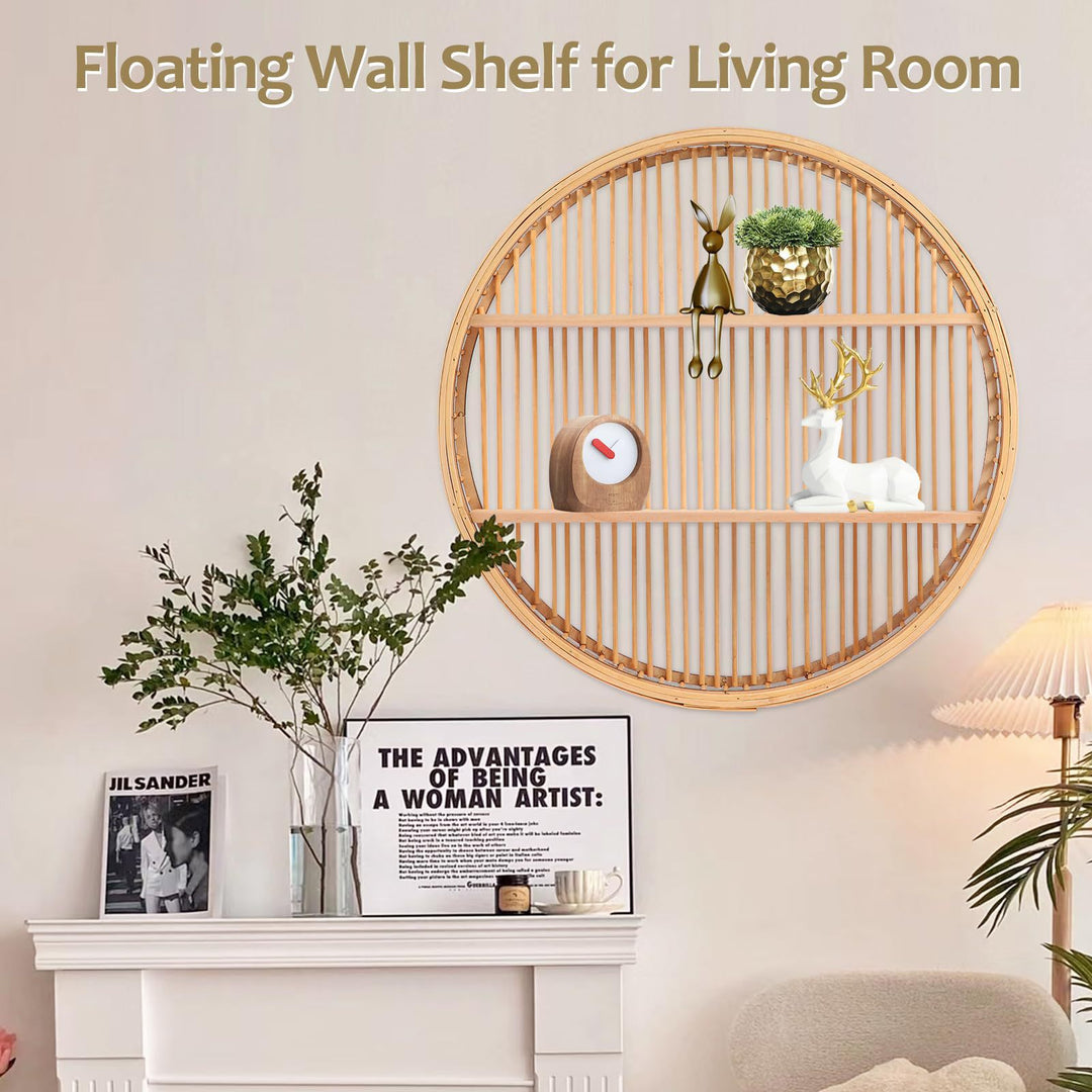 Floating Round Wall Shelf Stornfield
