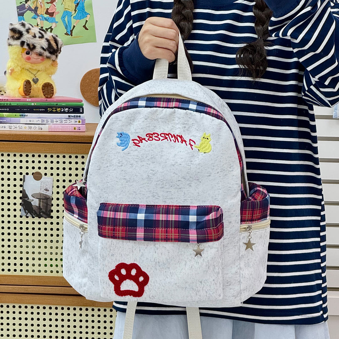 Playful Animal Print School Backpack Stornfield