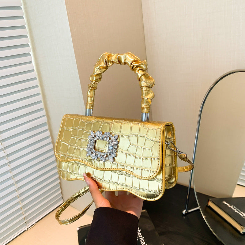 Glamorous Crocodile Texture Evening Handbag Stornfield