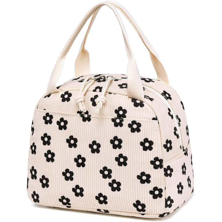 Charming Strawberry Print Insulated Lunch Bag