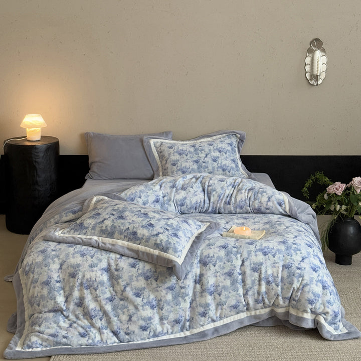 Plush Reversible Duvet Cover Set