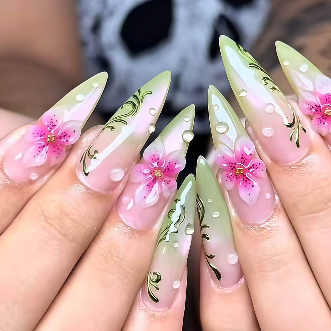 Elegant Stiletto Nail Art Extensions Stornfield
