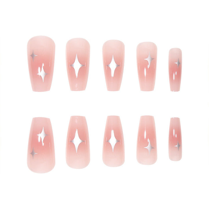 Long Starry Stiletto Press-On Nails Stornfield