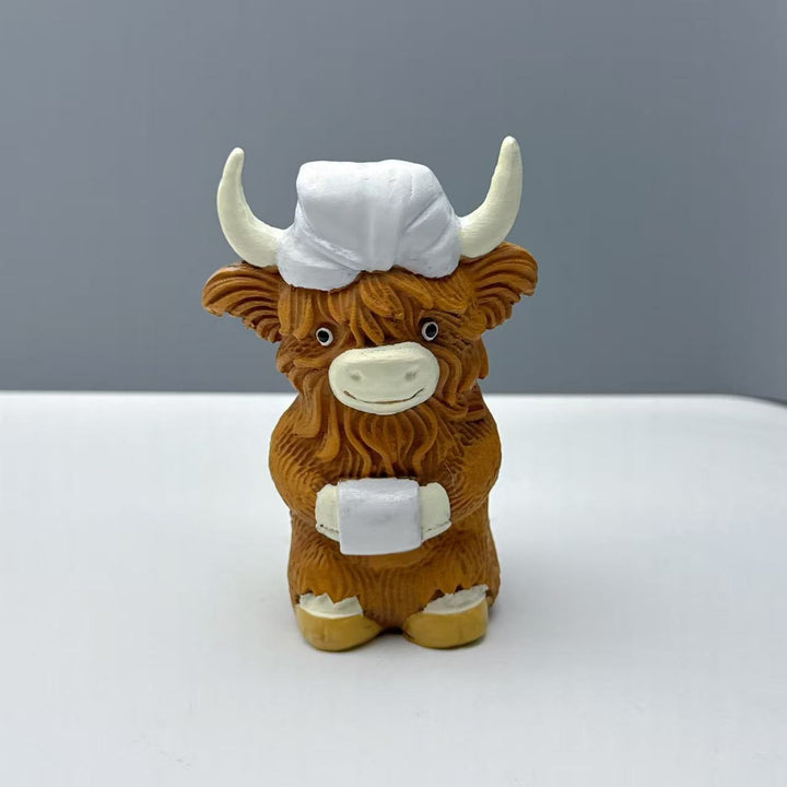 Funny Highland Cattle Figurine Stornfield