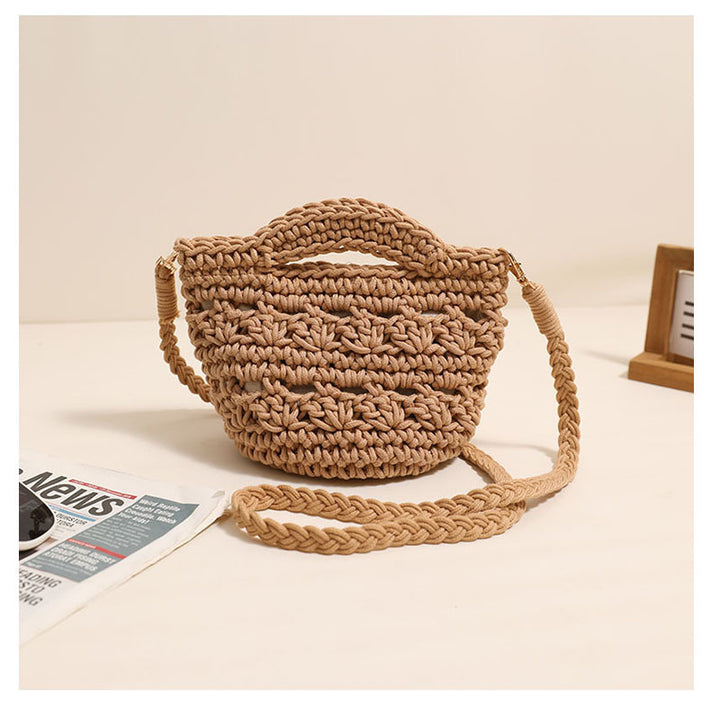 Playful macrame handbag with textured surface Stornfield