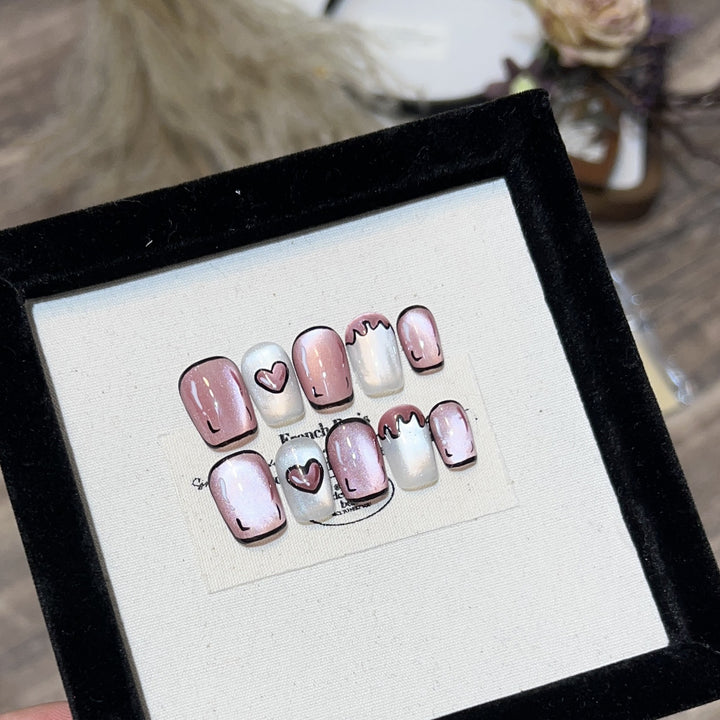 Romantic Press-On Nail Set Stornfield