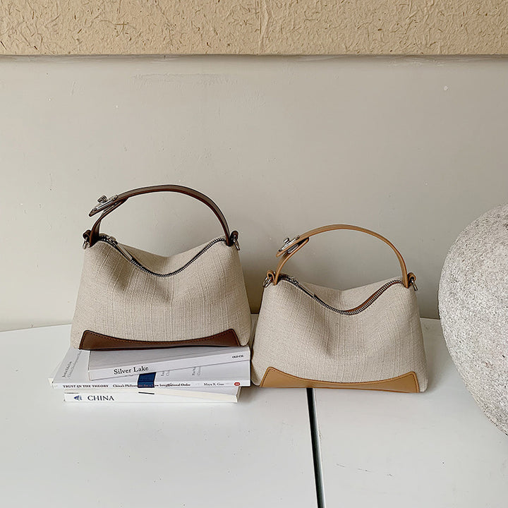 Textured Handheld Shoulder Purse